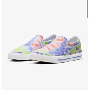 New Nike Court Legacy Slip-On Tie-Dye Shoes Women’s Size 6 CZ1752 900